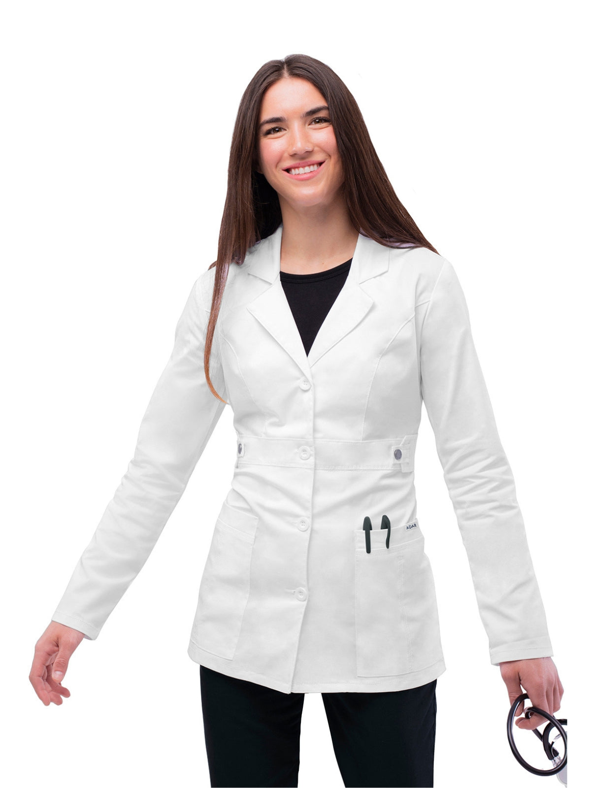 Women's Two-Pocket Tab-Waist 28" Lab Coat