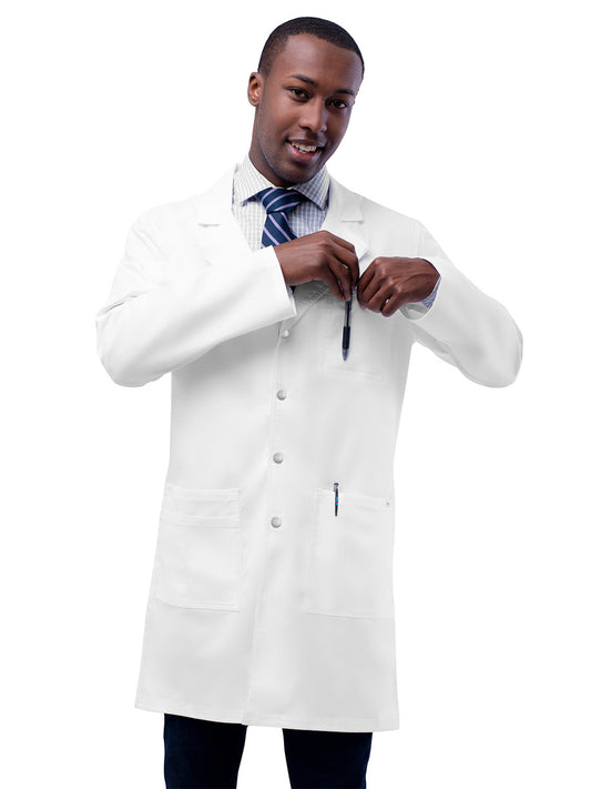 Men's Three-Pocket Snap Front 36" Lab Coat