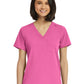Women's Fitted One-Pocket V-Neck Scrub Top