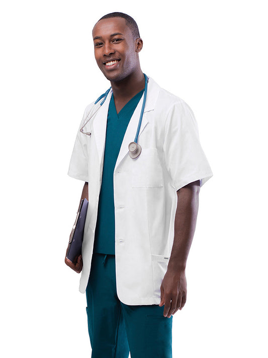 Unisex Short-Sleeve Three-Pocket 31" Lab Coat