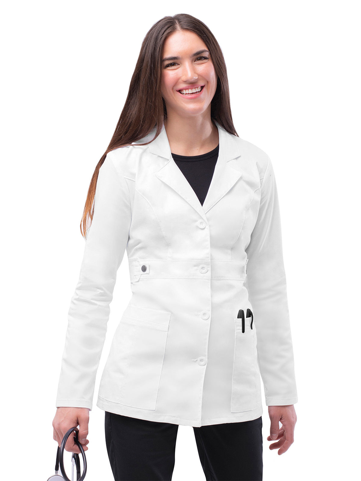 Women's Two-Pocket Tab-Waist 28" Lab Coat