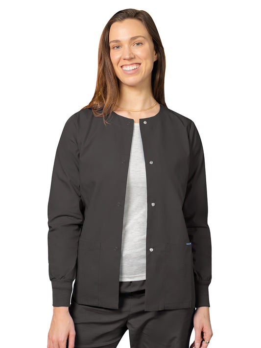 Women's Round Neck Scrub Jacket