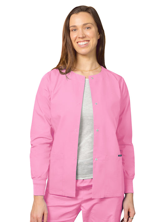 Women's Round Neck Scrub Jacket