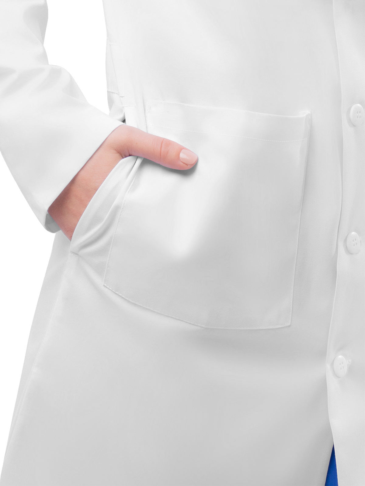 Unisex Four-Pocket 39" Midriff Lab Coat