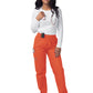 Women's Elastic Drawstring Cargo Pant