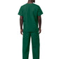 Unisex V-Neck Top Drawstring Pant Scrub Set