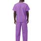 Unisex V-Neck Top Drawstring Pant Scrub Set