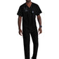 Men's V-Neck Zip Pockets Amplify Scrub Top