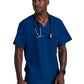 Men's V-Neck Zip Pockets Amplify Scrub Top