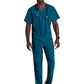 Men's V-Neck Zip Pockets Amplify Scrub Top