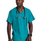 Men's V-Neck Zip Pockets Amplify Scrub Top