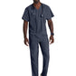 Men's V-Neck Zip Pockets Amplify Scrub Top