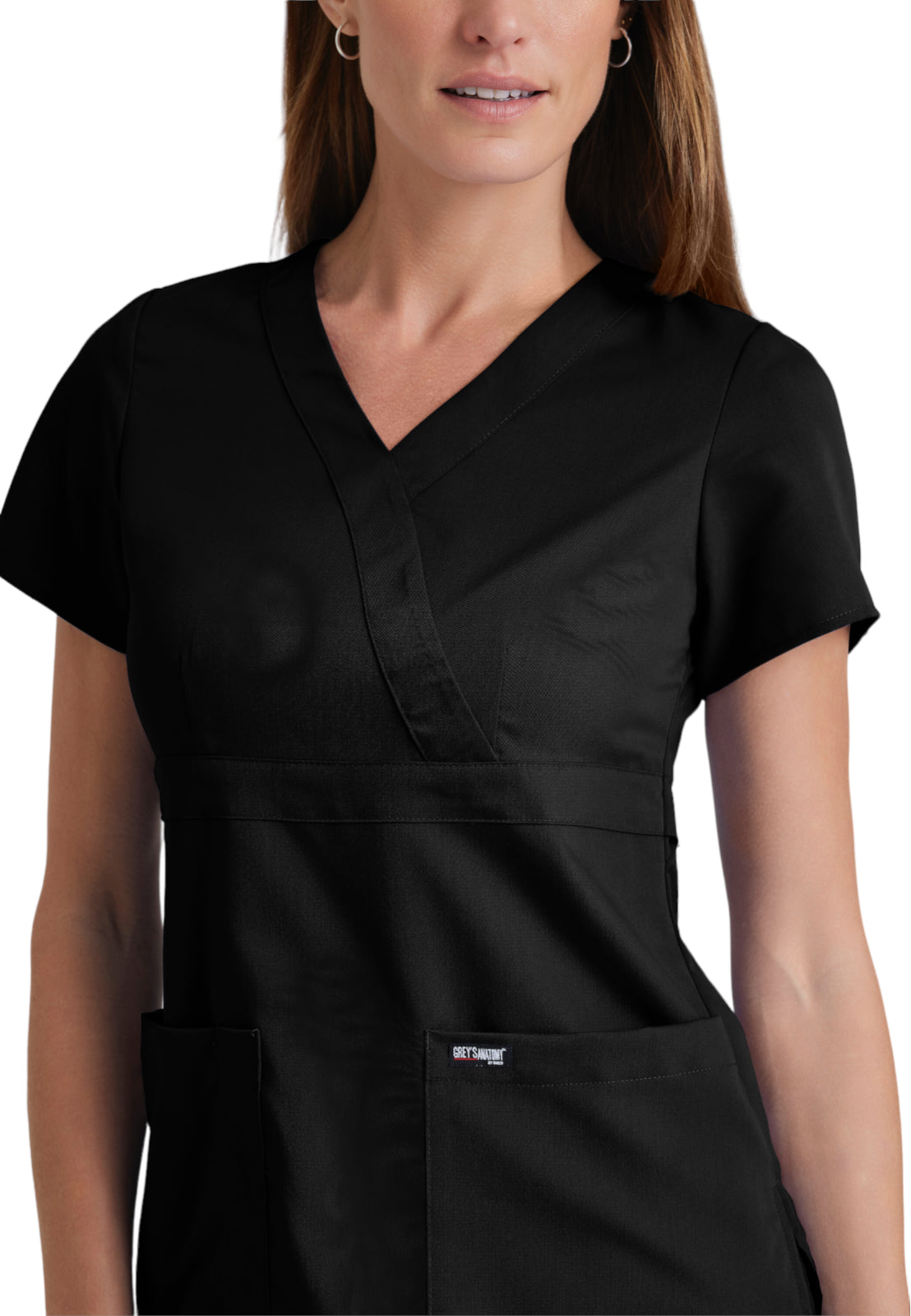 Women's Mock Wrap Riley Scrub Top