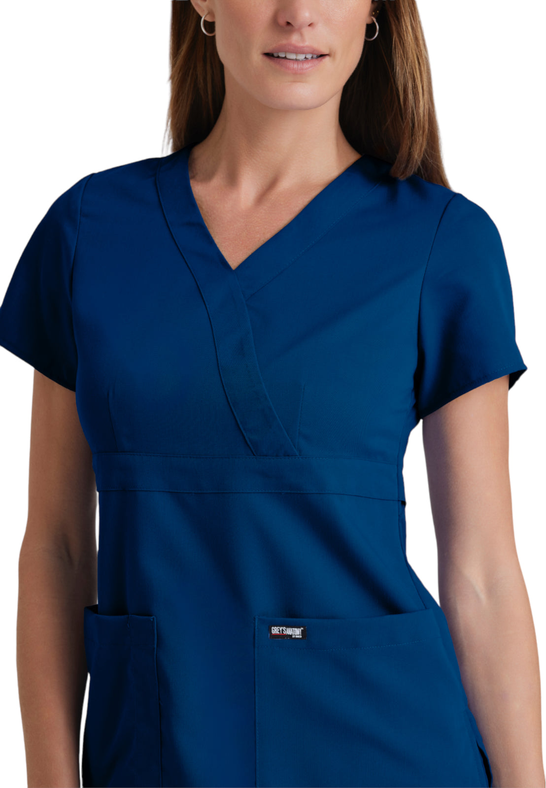 Women's Mock Wrap Riley Scrub Top