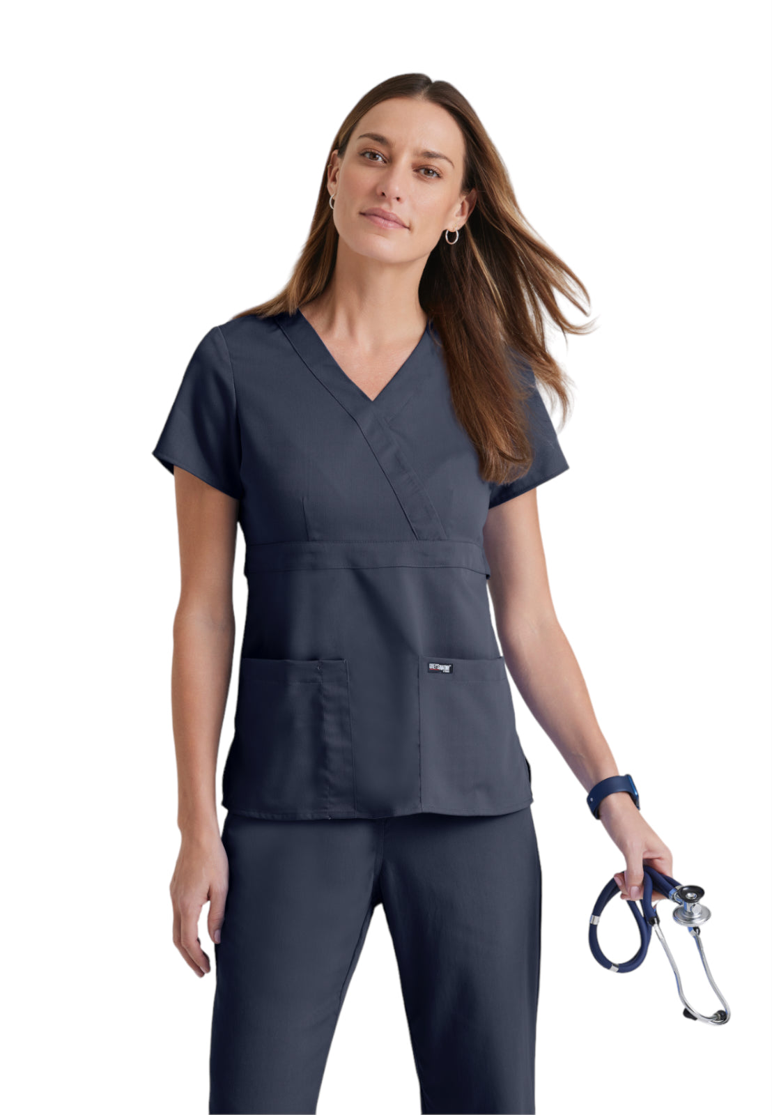 Women's Mock Wrap Riley Scrub Top