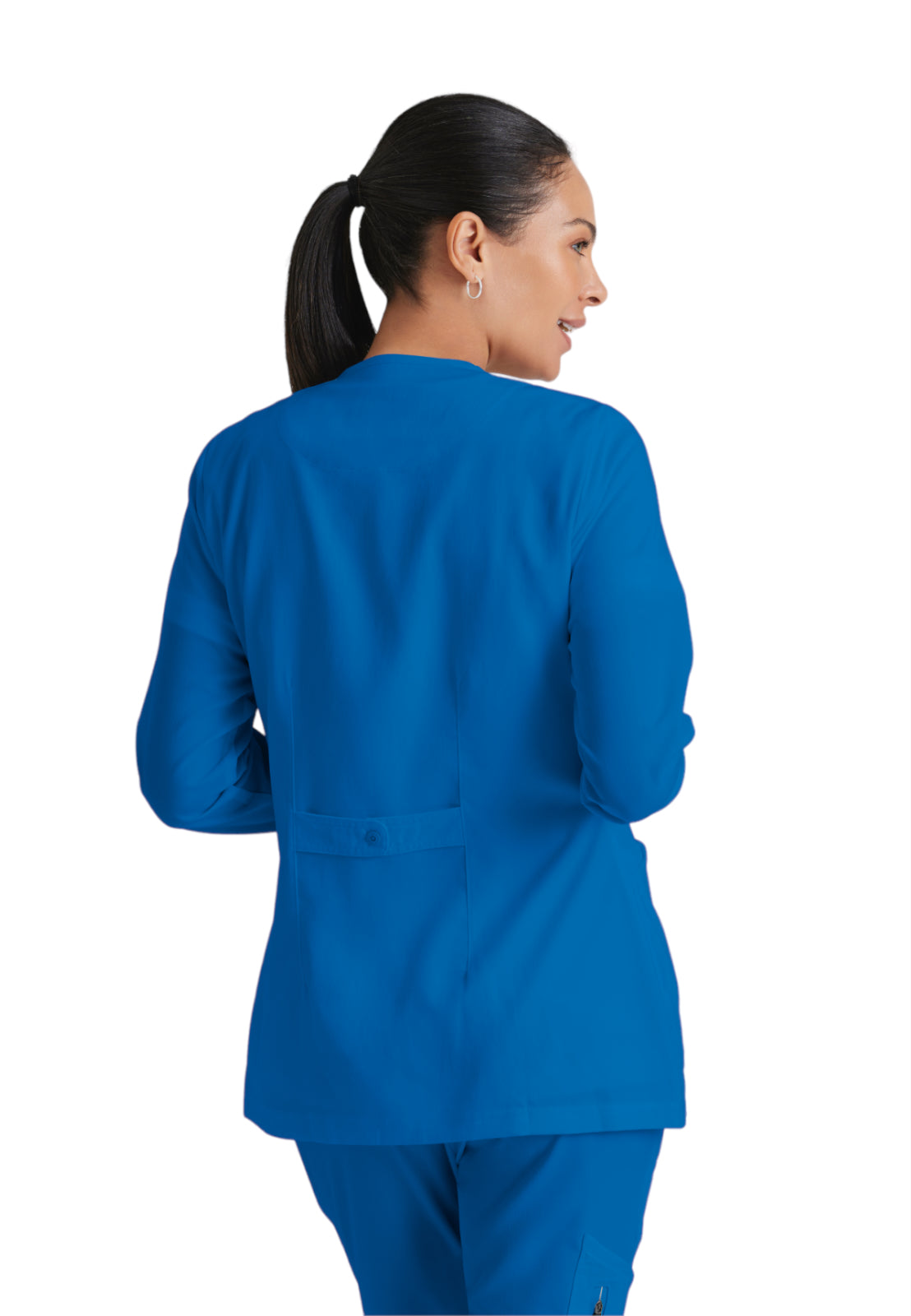 Women's Round Neck Jamie Warm Up Scrub Jacket