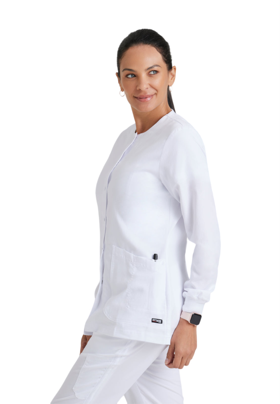 Women's Round Neck Jamie Warm Up Scrub Jacket