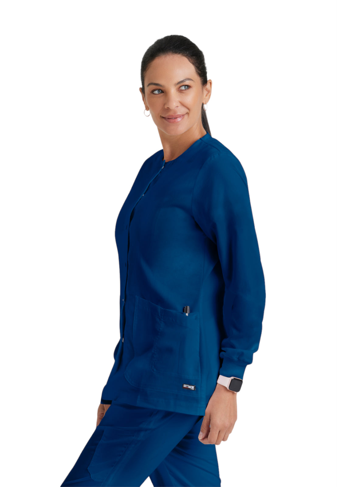 Women's Round Neck Jamie Warm Up Scrub Jacket