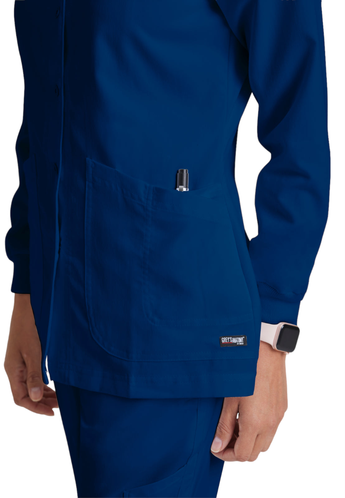 Women's Round Neck Jamie Warm Up Scrub Jacket