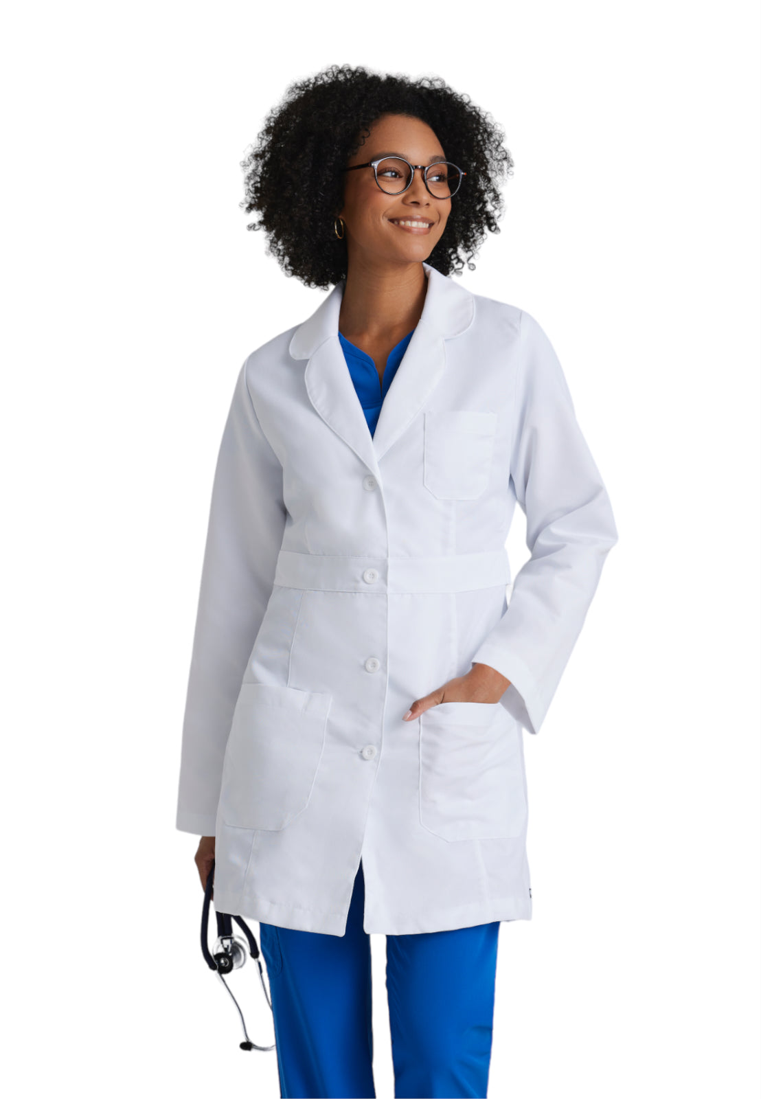 Women's Three-Pocket Princess Seam 34" Lily Lab Coat