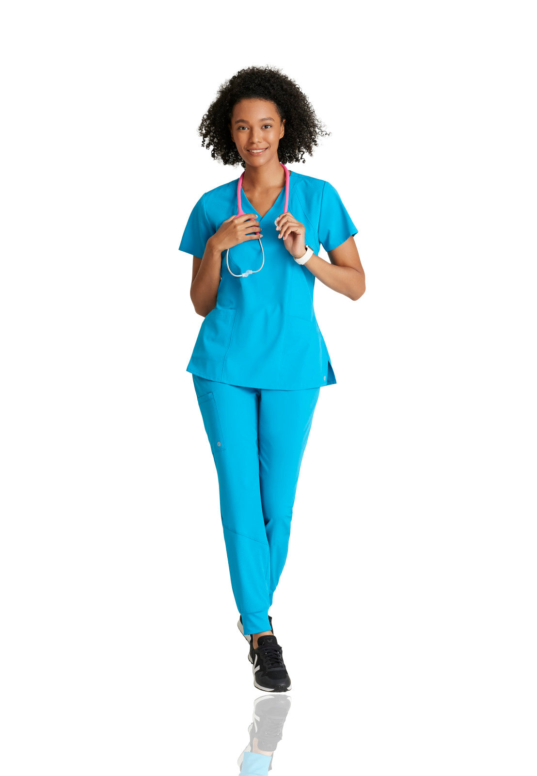 Women's V-Neck Racer Scrub Top