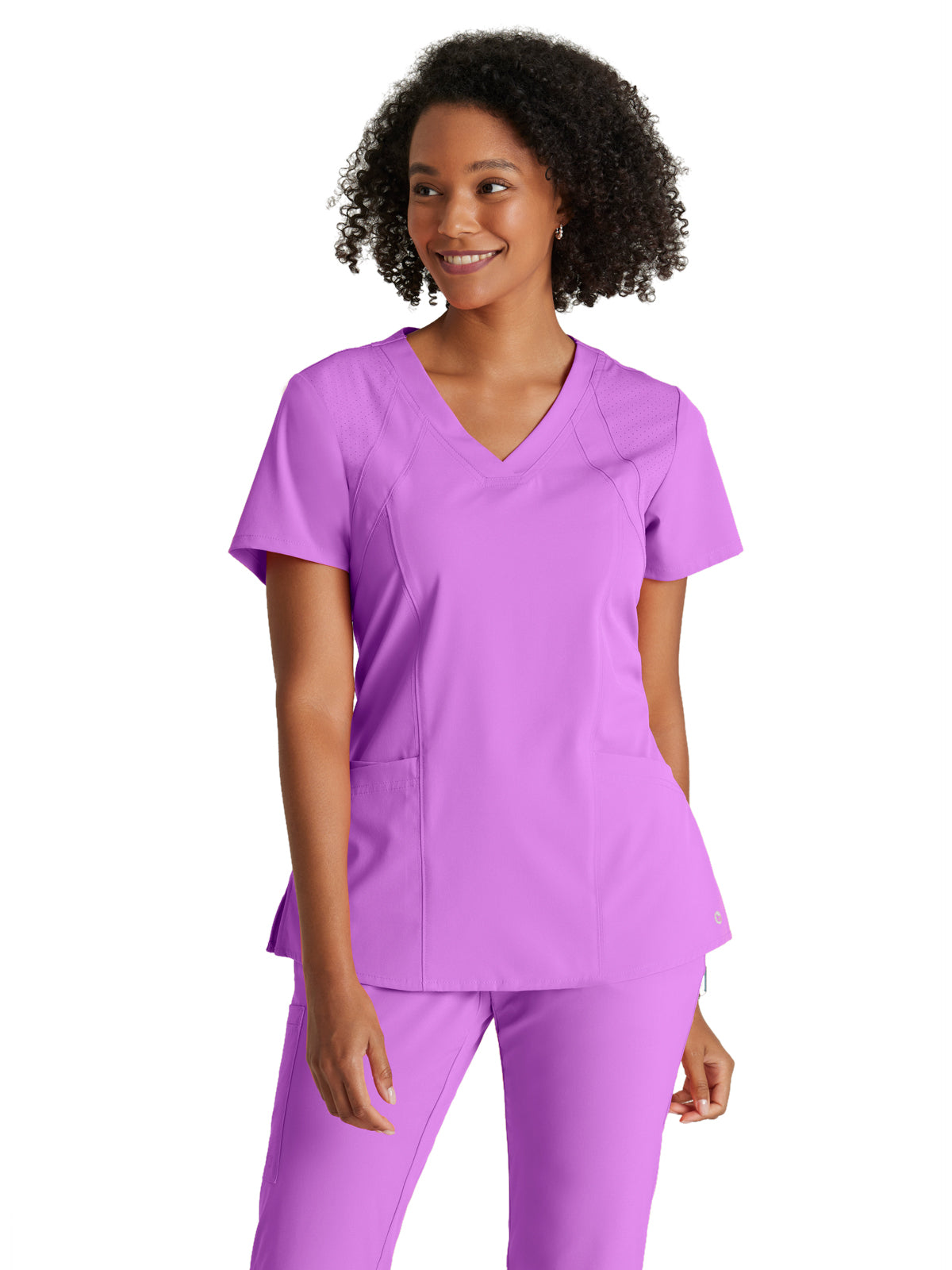 Women's V-Neck Racer Scrub Top