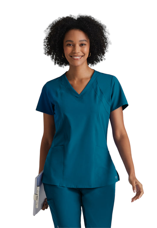 Women's V-Neck Racer Scrub Top