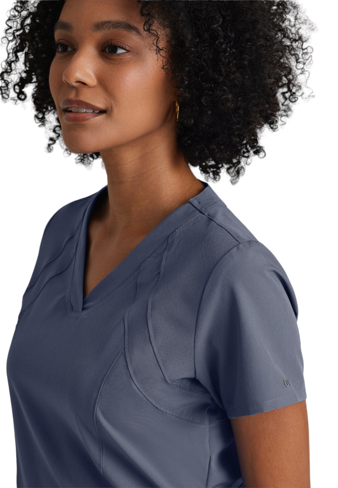 Women's V-Neck Racer Scrub Top