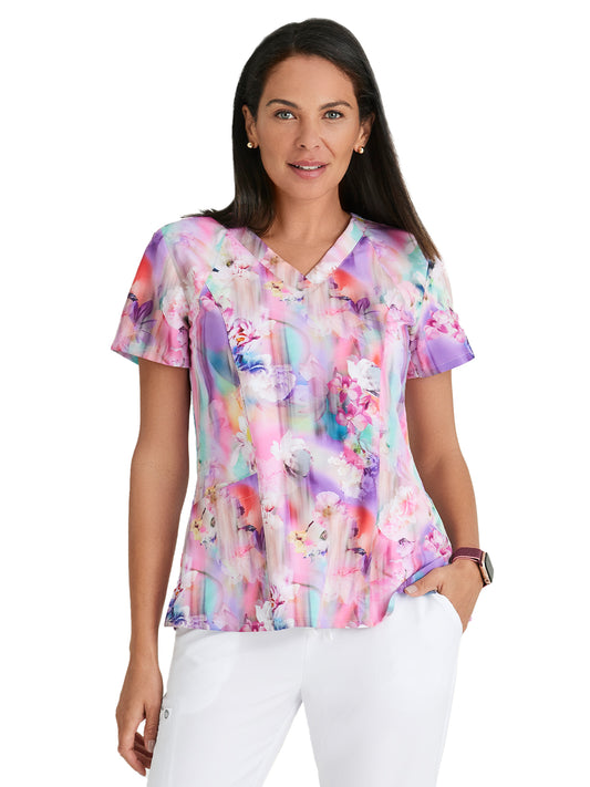 Women's V-Neck Thrive Scrub Top