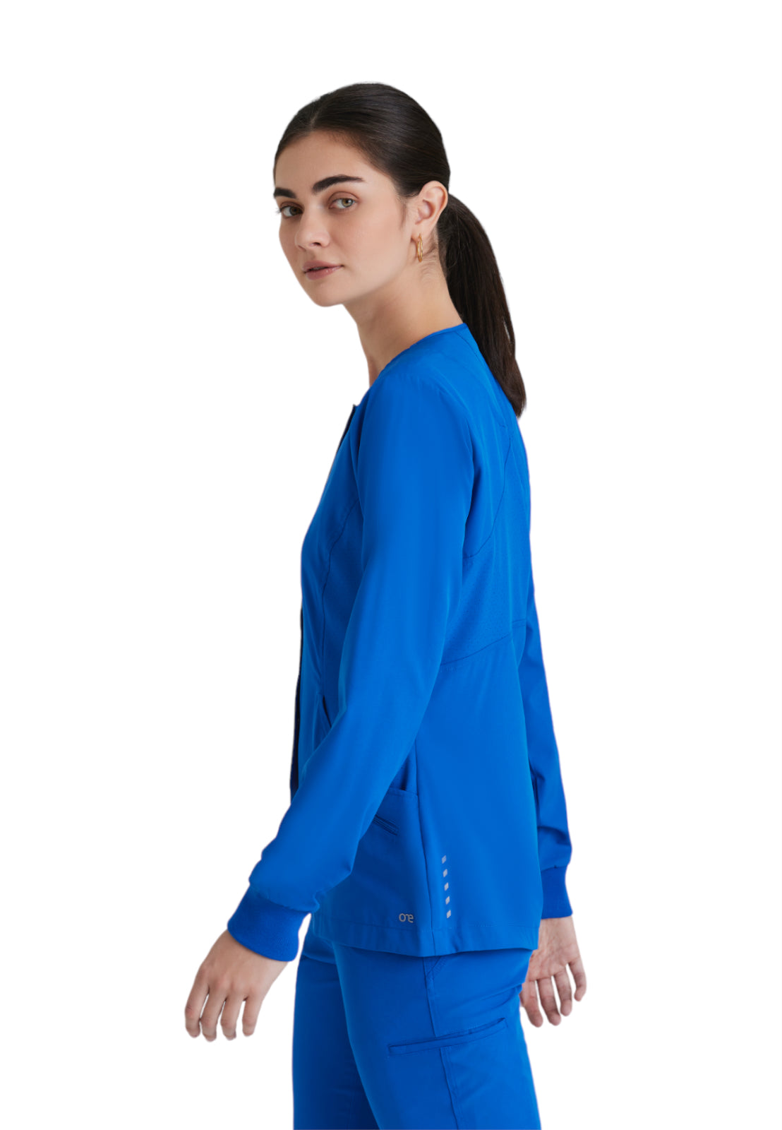 Women's Zipper Pocket Cadence Scrub Jacket