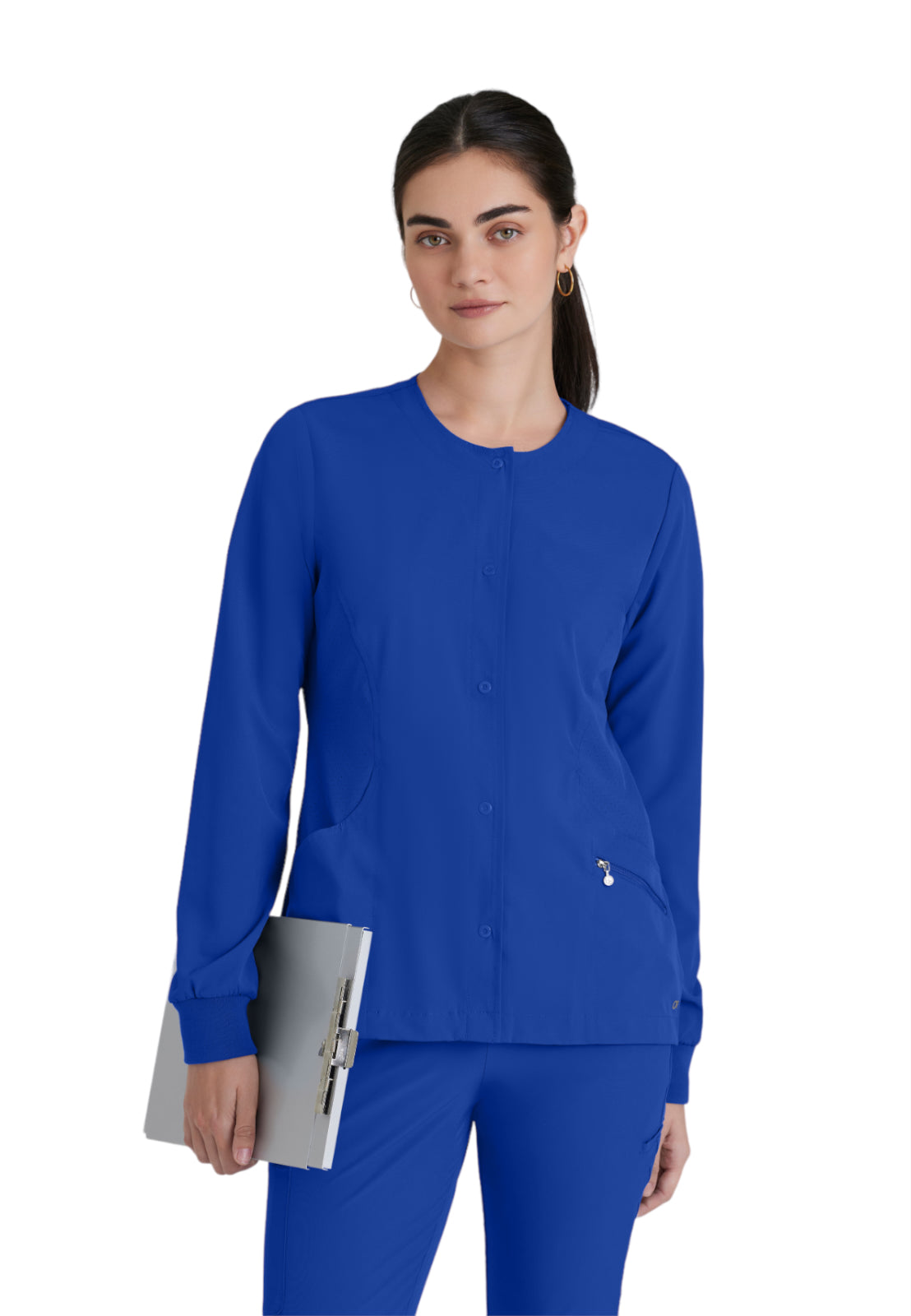 Women's Zipper Pocket Cadence Scrub Jacket