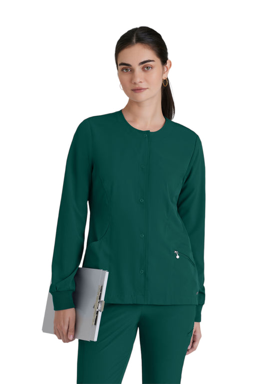 Women's Zipper Pocket Cadence Scrub Jacket