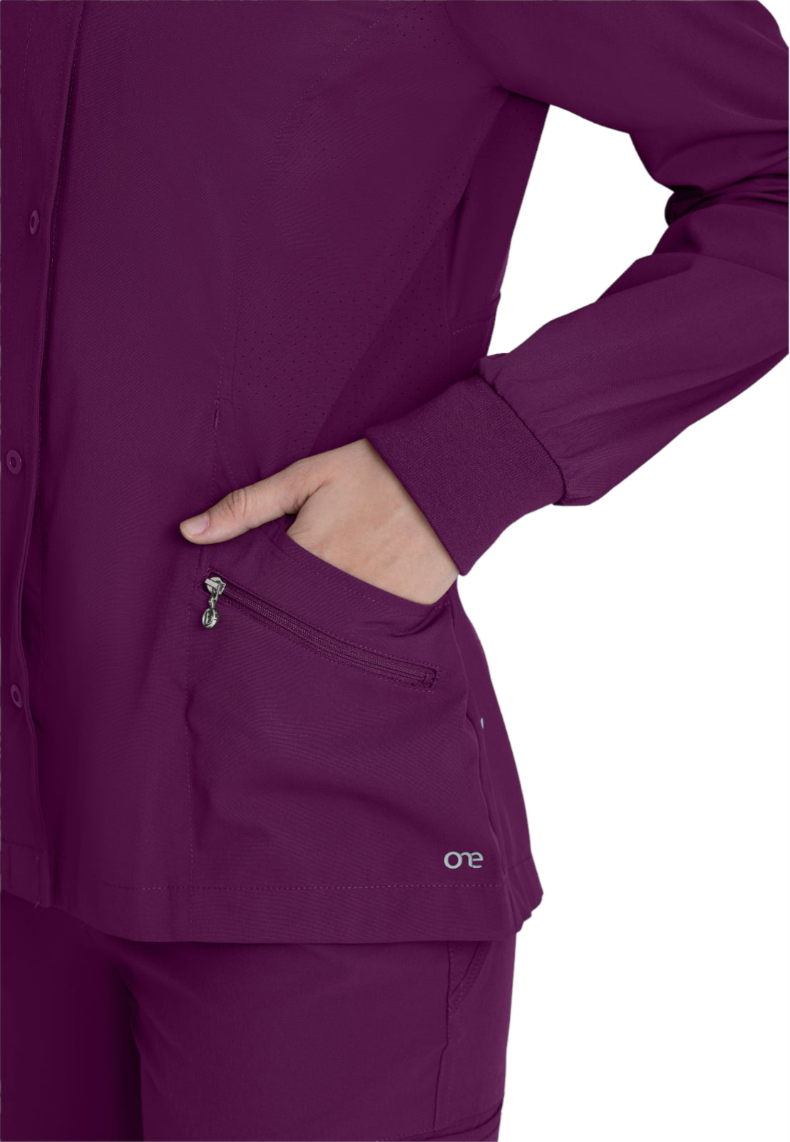 Women's Zipper Pocket Cadence Scrub Jacket