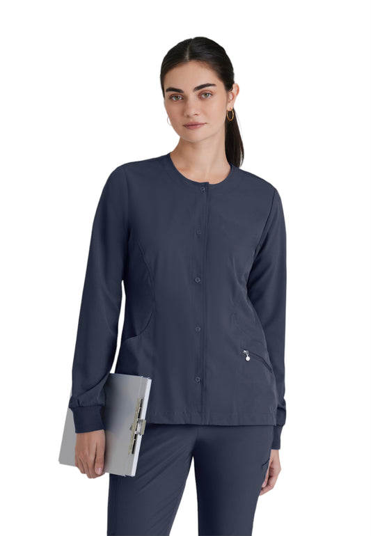 Women's Zipper Pocket Cadence Scrub Jacket