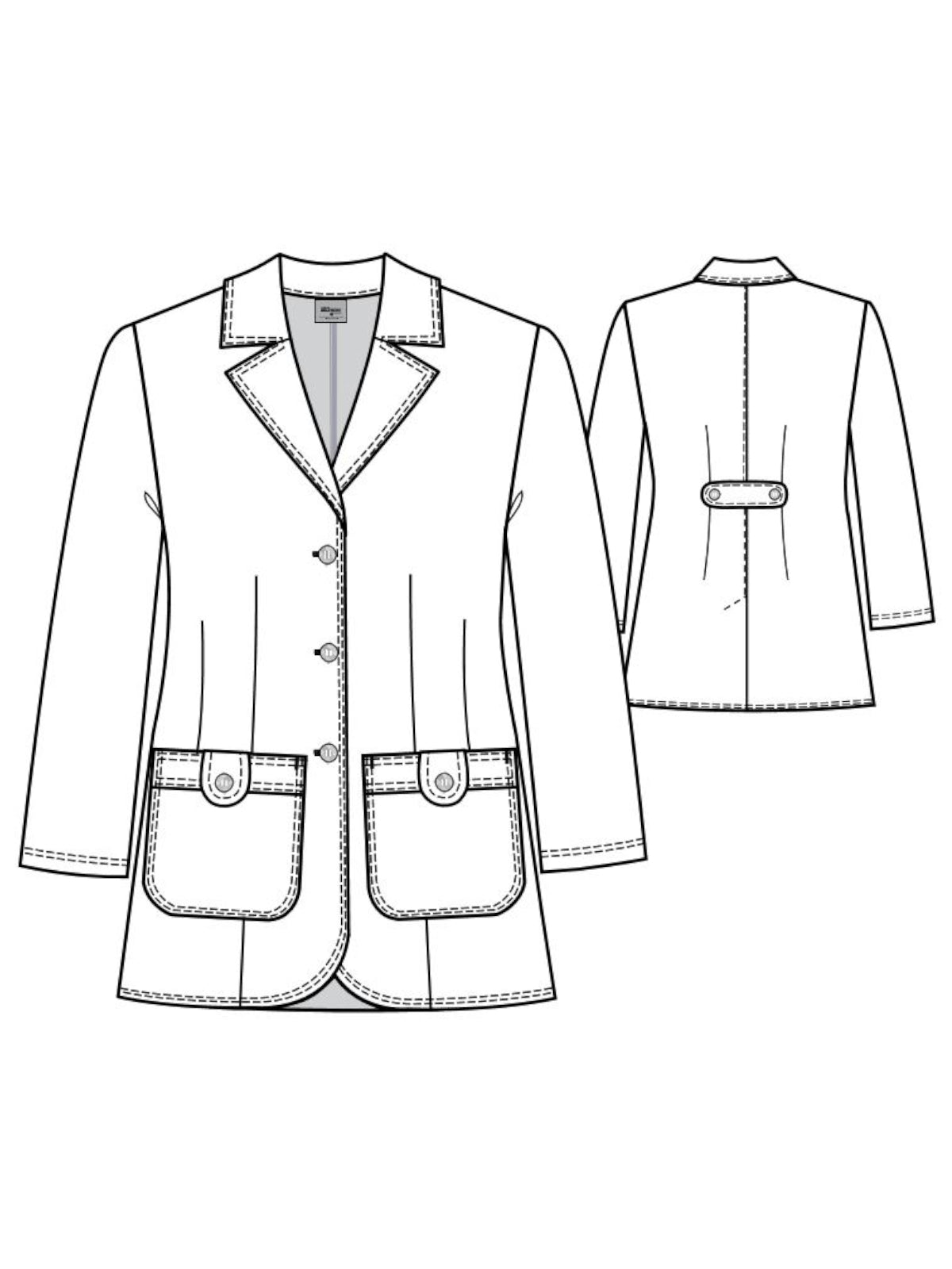 Women's Two-Pocket Tailored Fit 31.5" Hannah Lab Coat