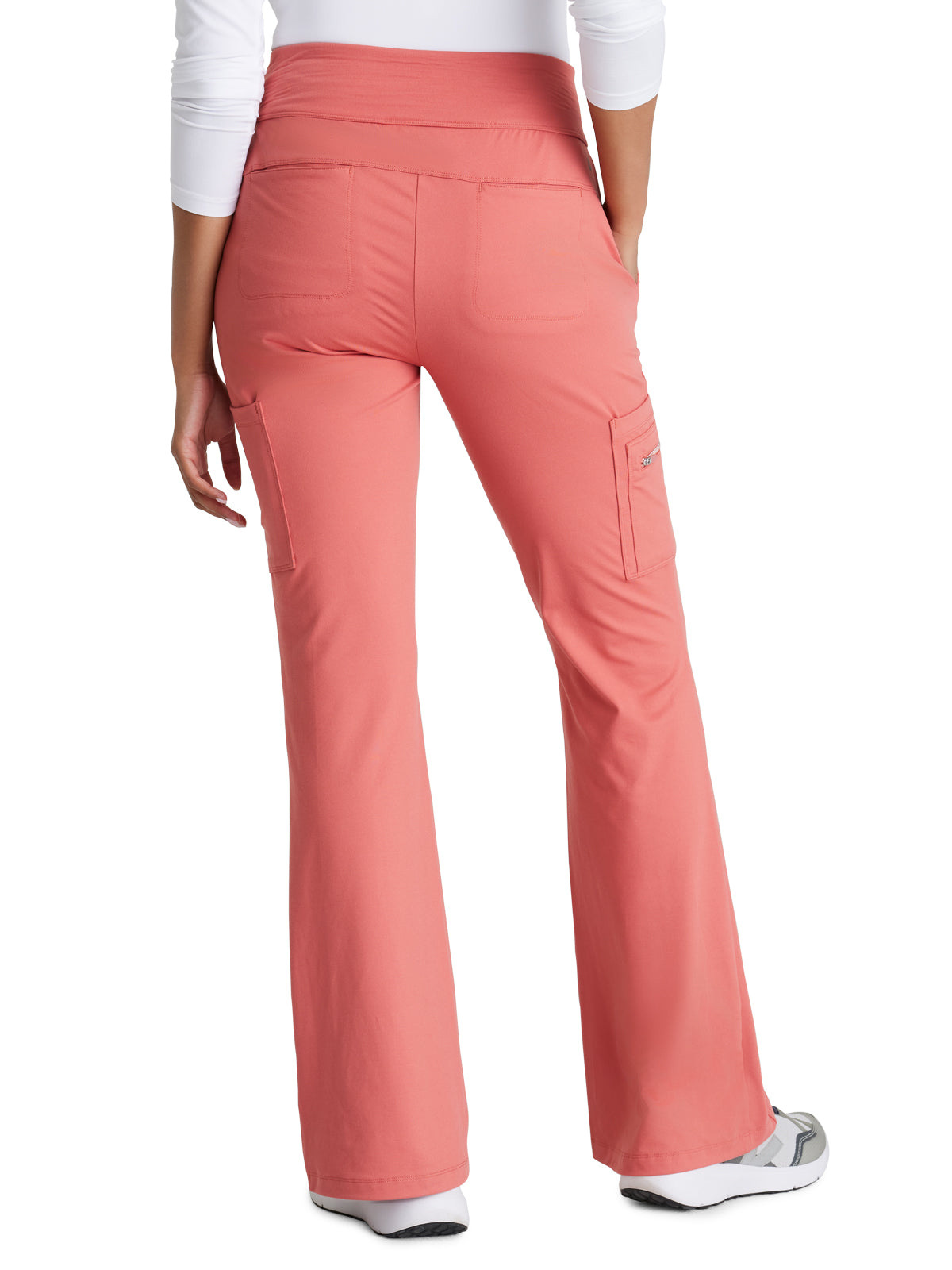 Women's 7 Pocket High-Rise Fit and Flare Scrub Pant