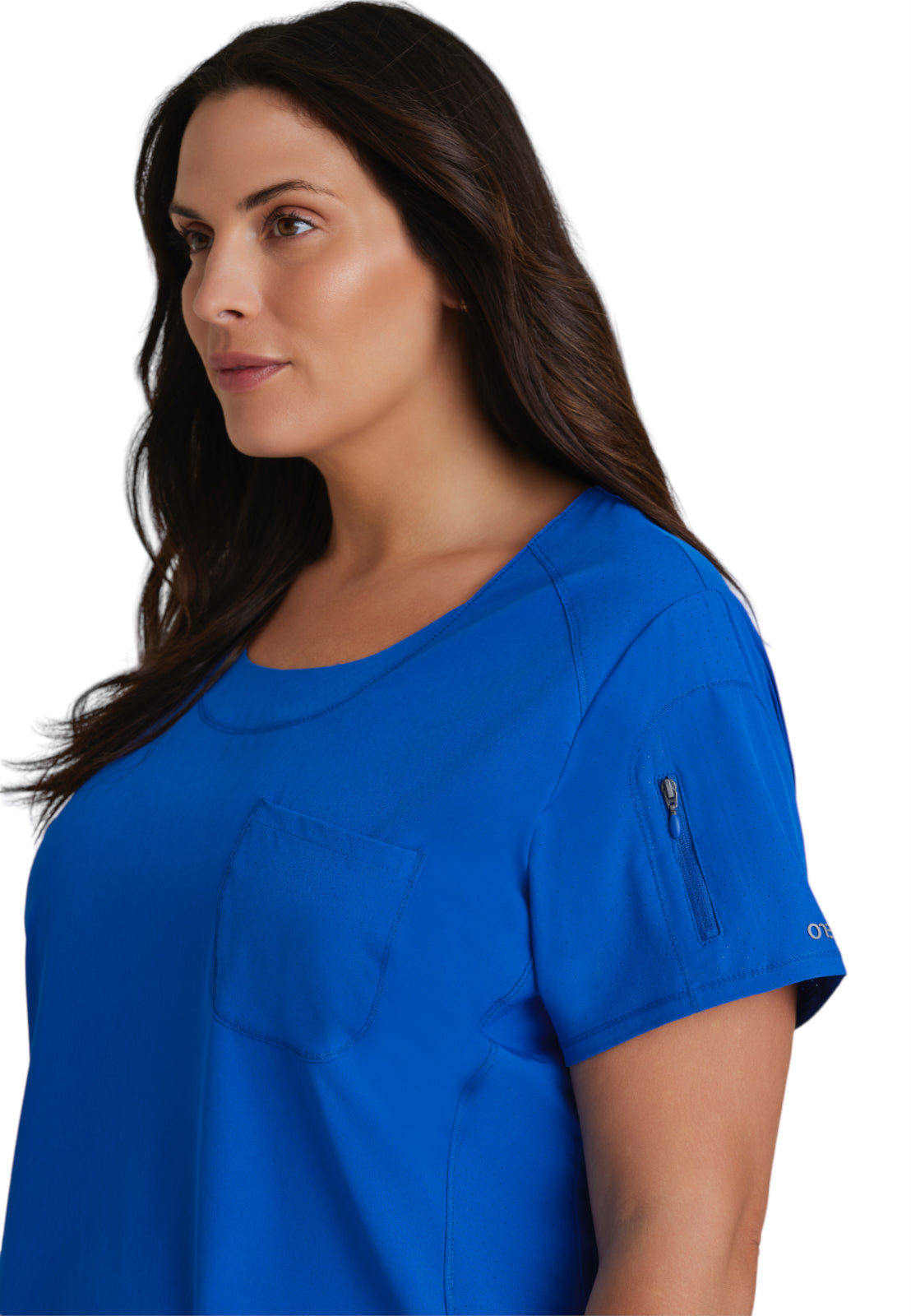 Women's Scoop Neck Uplift Scrub Top