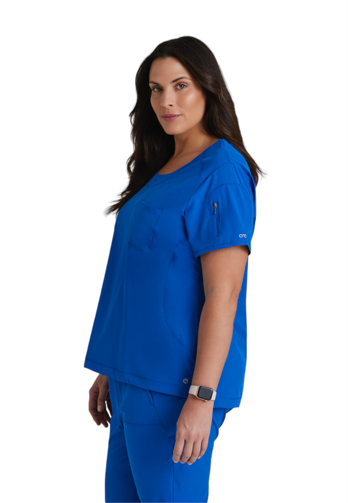 Women's Scoop Neck Uplift Scrub Top