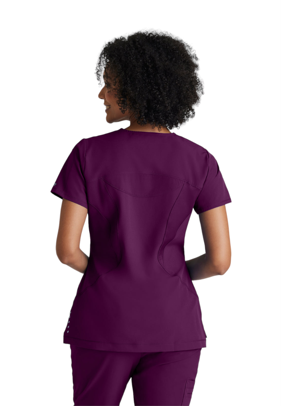 Women's Scoop Neck Uplift Scrub Top