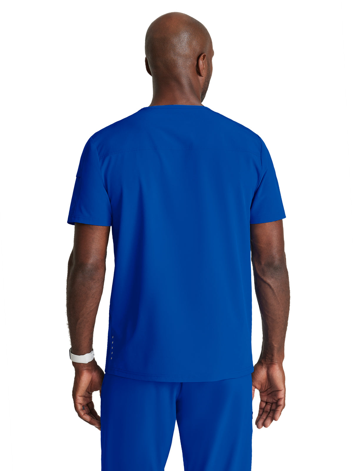 Men's Two-Pocket Ribbed V-Neck Velocity Scrub Top