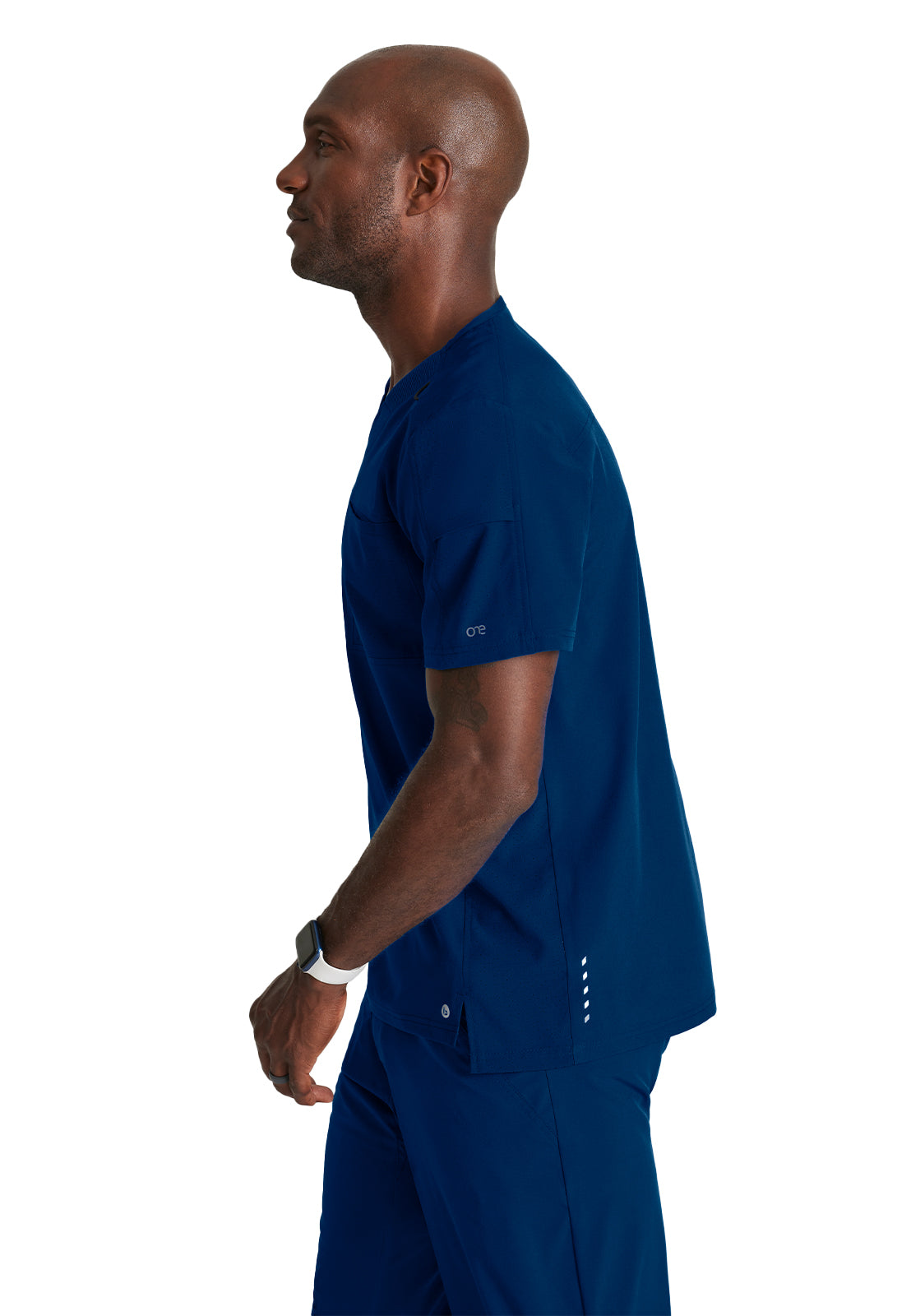 Men's Two-Pocket Ribbed V-Neck Velocity Scrub Top