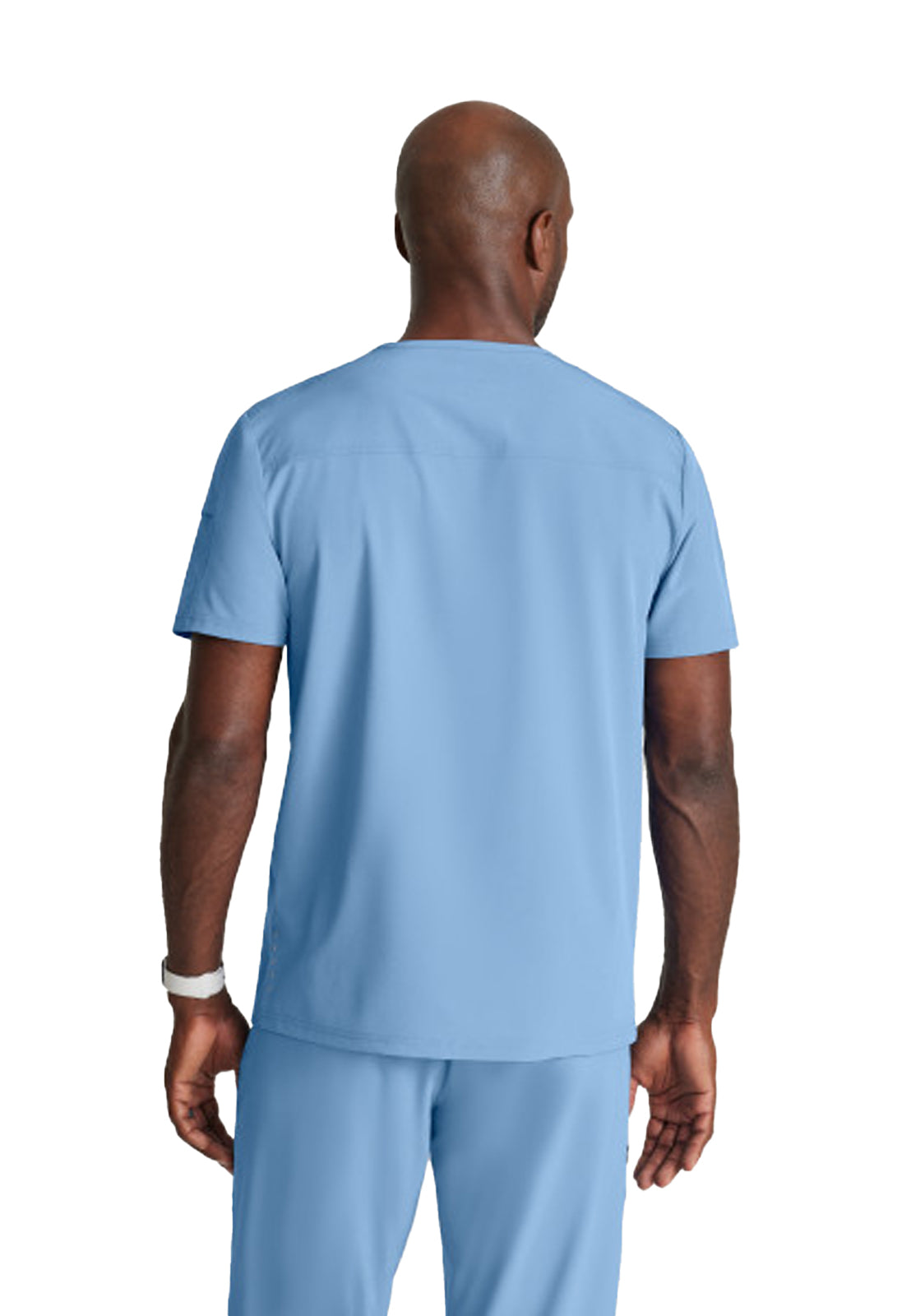 Men's Two-Pocket Ribbed V-Neck Velocity Scrub Top