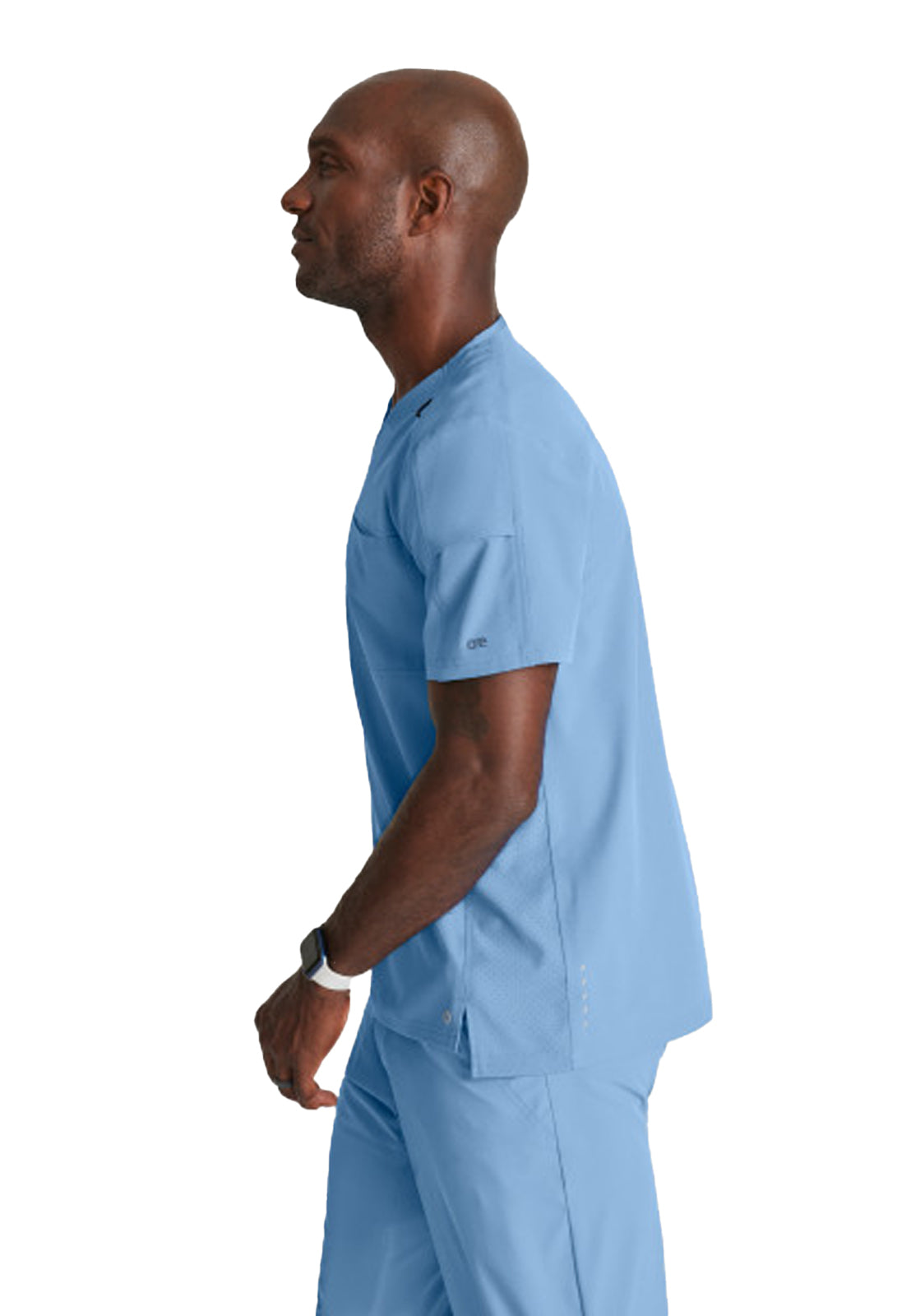 Men's Two-Pocket Ribbed V-Neck Velocity Scrub Top