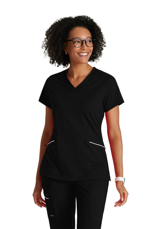 Women's 2 Pocket V-Neck Scrub Top