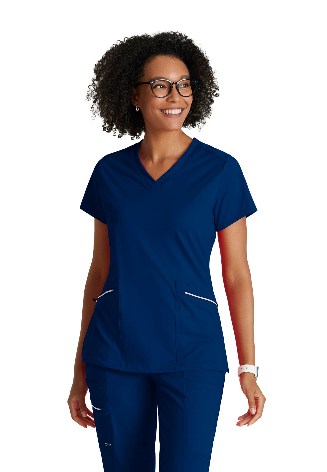 Women's 2 Pocket V-Neck Scrub Top