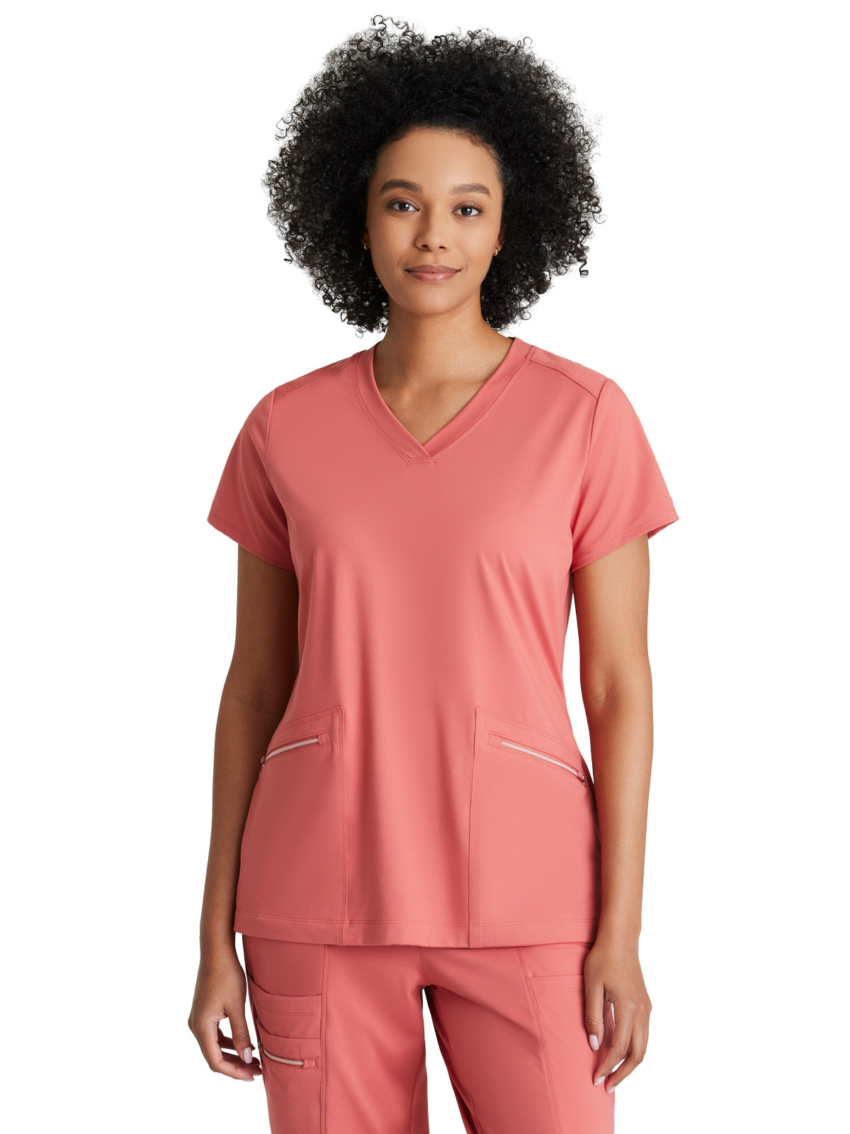 Women's 2 Pocket V-Neck Scrub Top