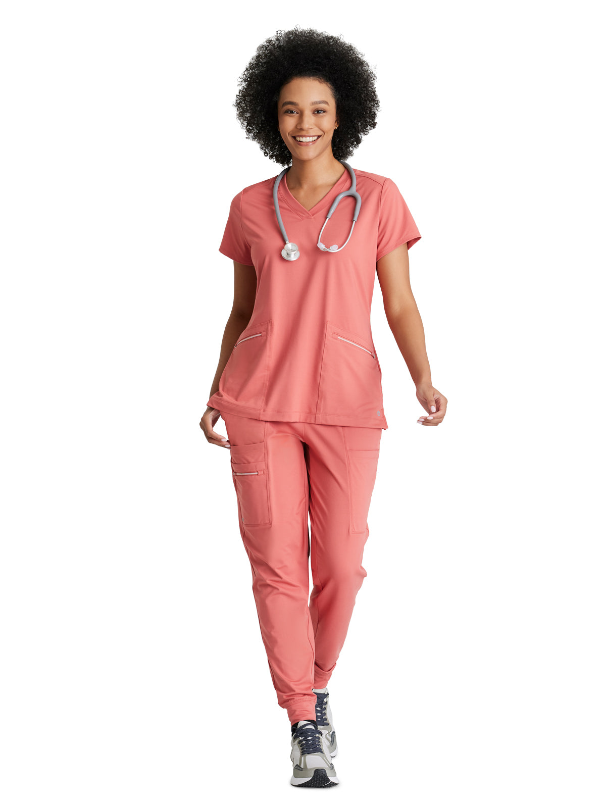 Women's 2 Pocket V-Neck Scrub Top