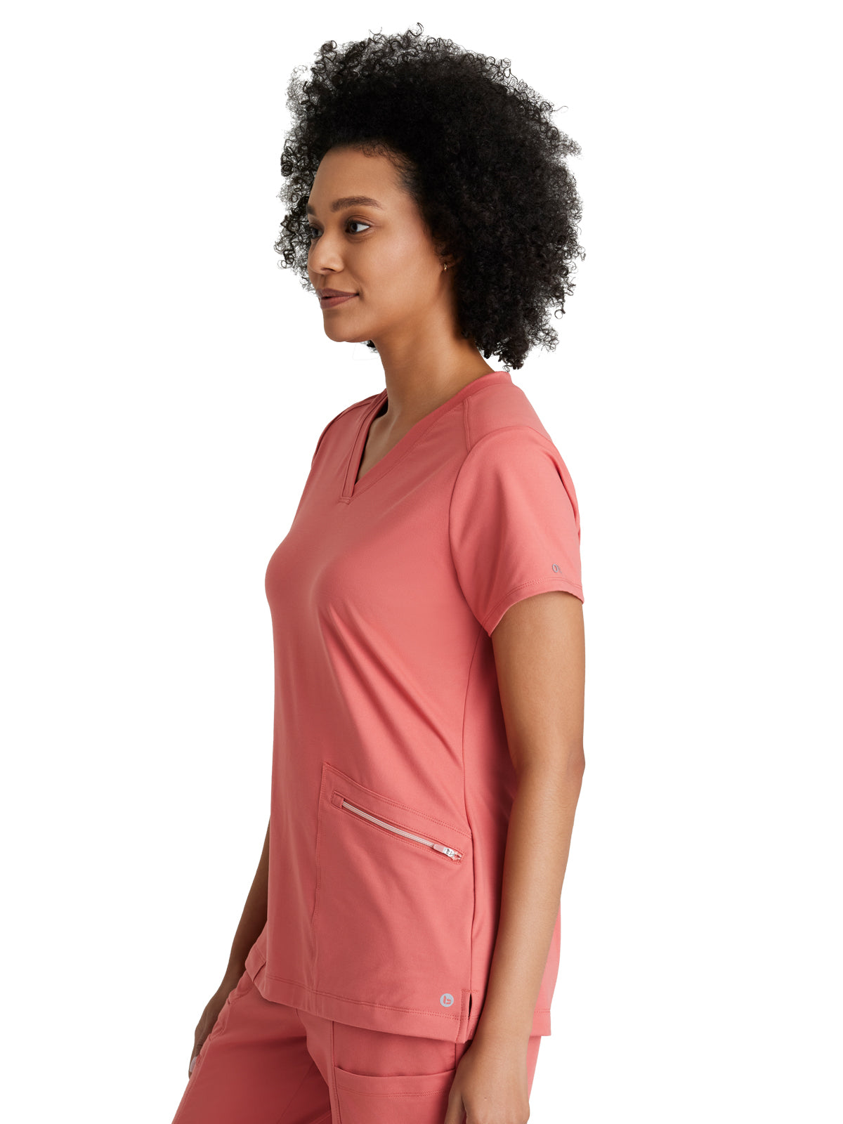 Women's 2 Pocket V-Neck Scrub Top