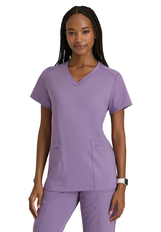 Women's 2 Pocket V-Neck Scrub Top