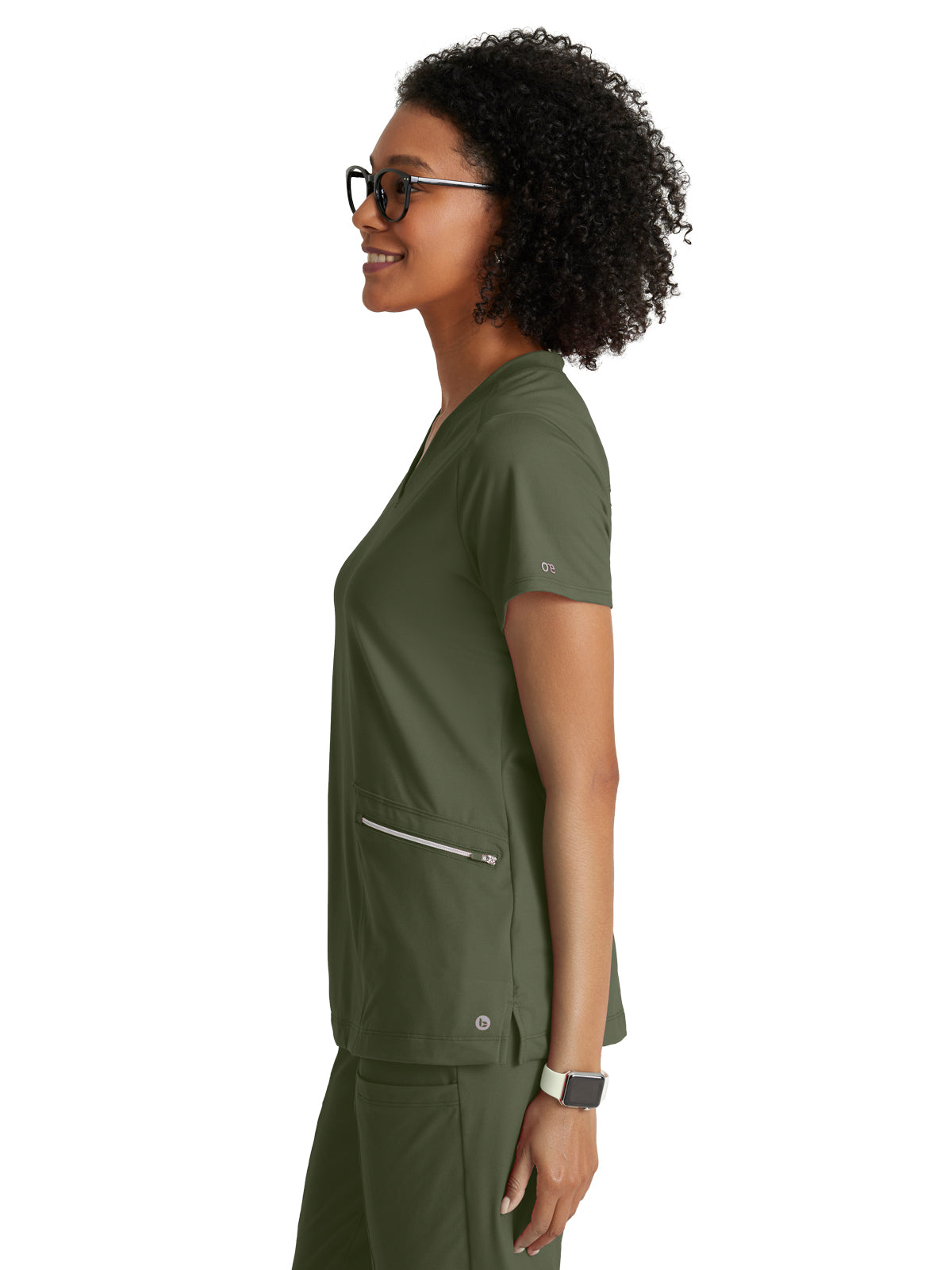 Women's 2 Pocket V-Neck Scrub Top